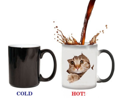 Beer bubble color changing mug