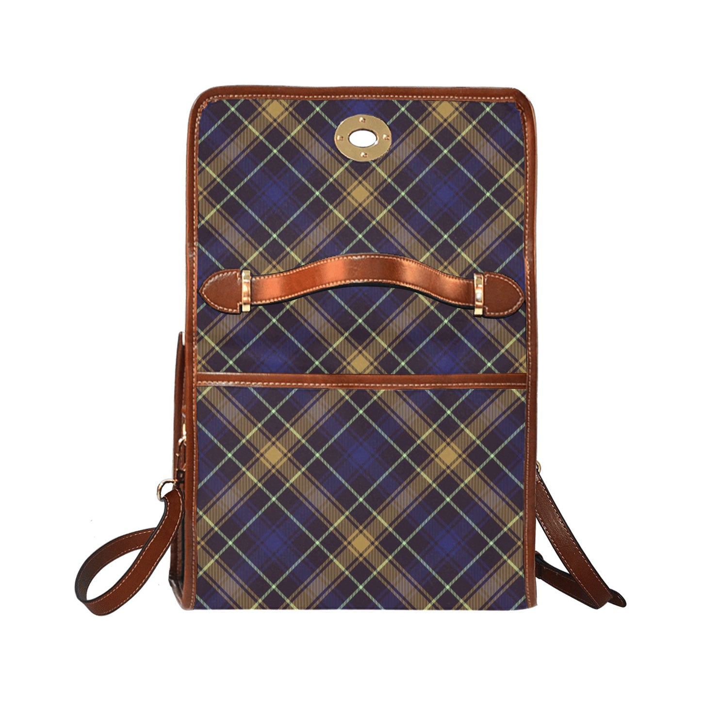 Waterproof Canvas Bag-Brown (All Over Print) (1641)
