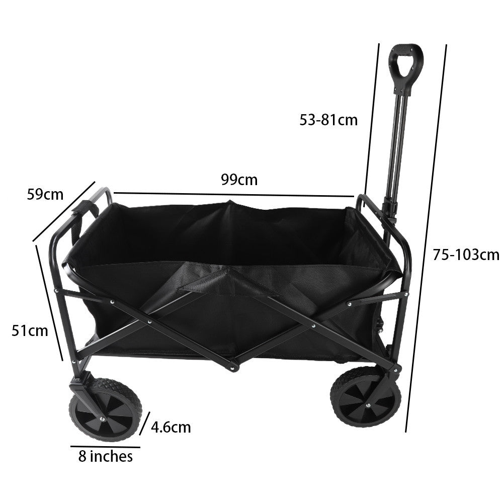Heavy Duty Foldable Camping Outdoor Garden Trolley Cart Wagon Truck Wheelbarrow