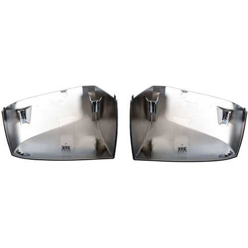 Pair Chrome Hood Mirror Covers For Volvo VNL Trucks 2004-2017 Left  Right Sid