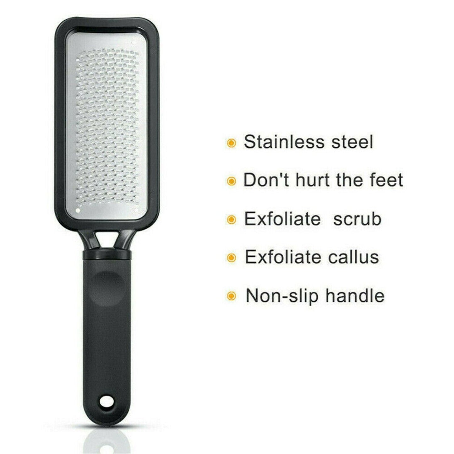 Foot File Scraper Rasp Hard Dead Dry Skin Remover Grater Callus Pedicure Black