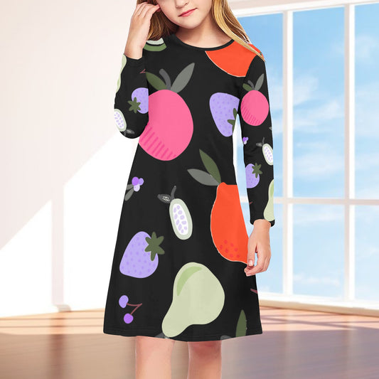 Girls' Long Sleeve Dress (D59)