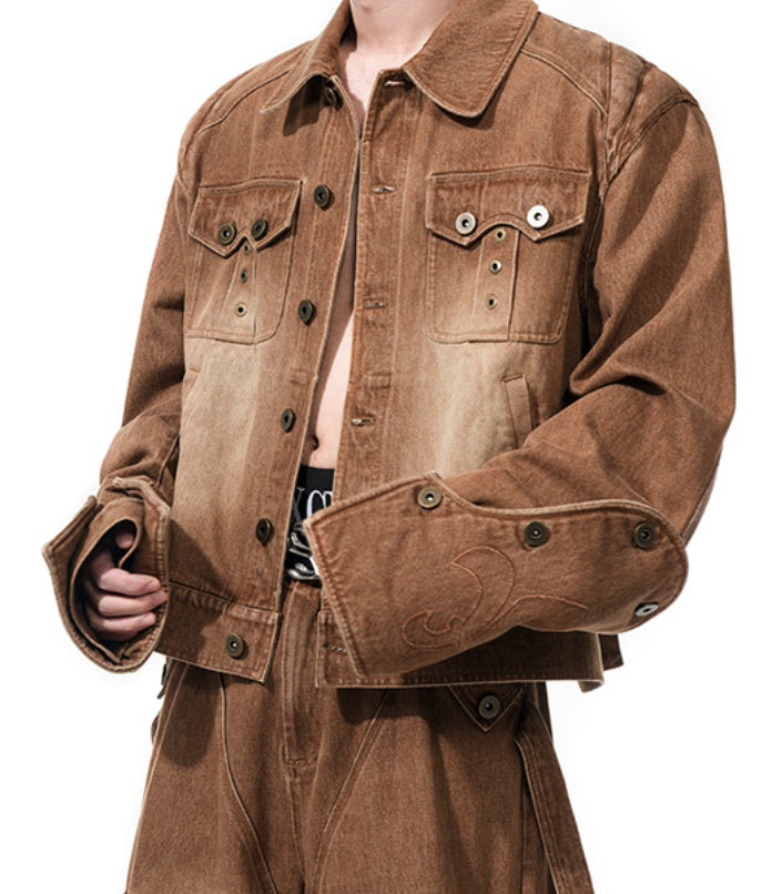 Vintage Denim Men's Spring Short Jacket