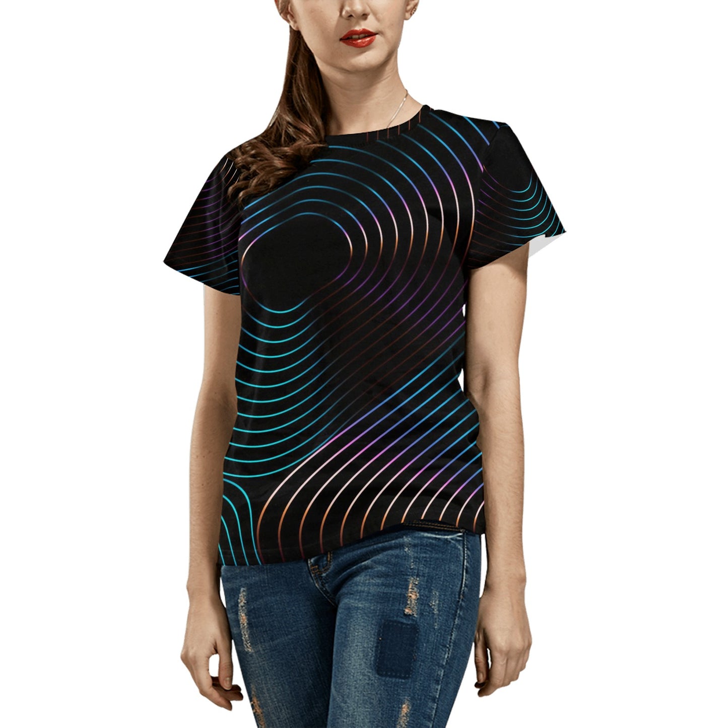 Women's All Over Print T-shirt  Made In Queen  Ships to USA Only