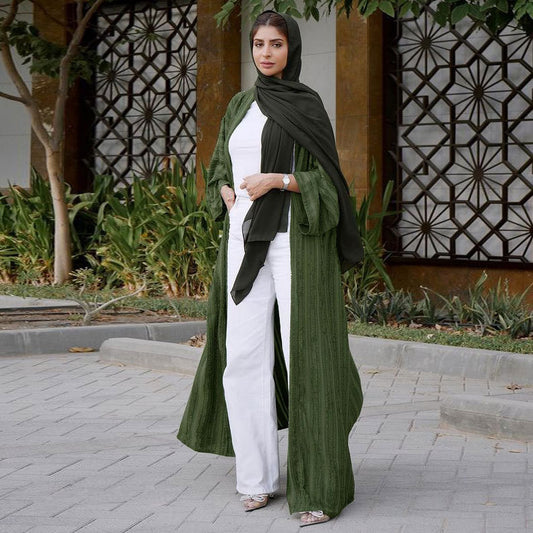 Ethnic Retro Cardigan Top Fashion Knitted Jacket Arabian Saudi Style