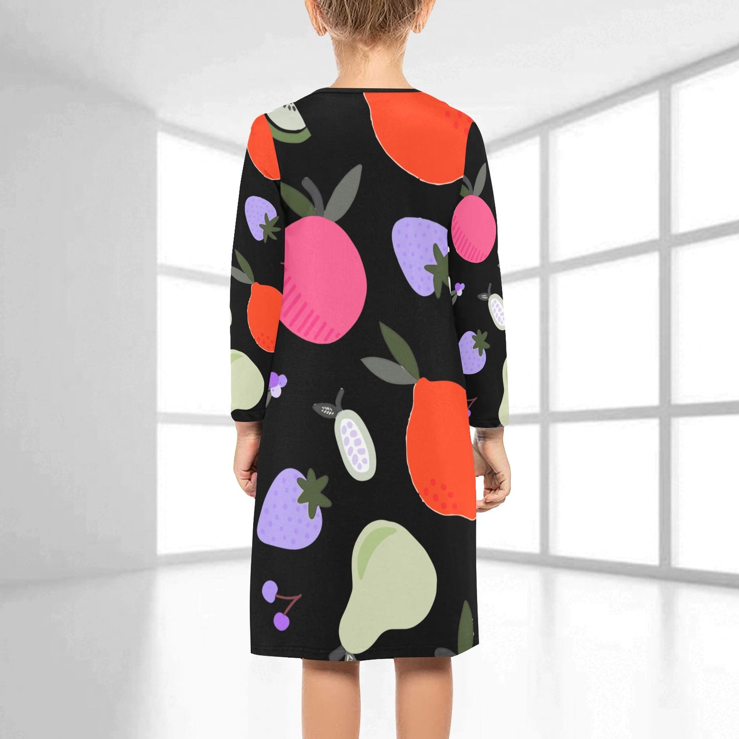 Girls' Long Sleeve Dress (D59)
