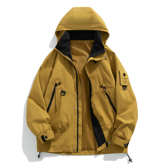 Hooded Work Clothes Men's Trendy Casual Handsome Outdoor Jacket