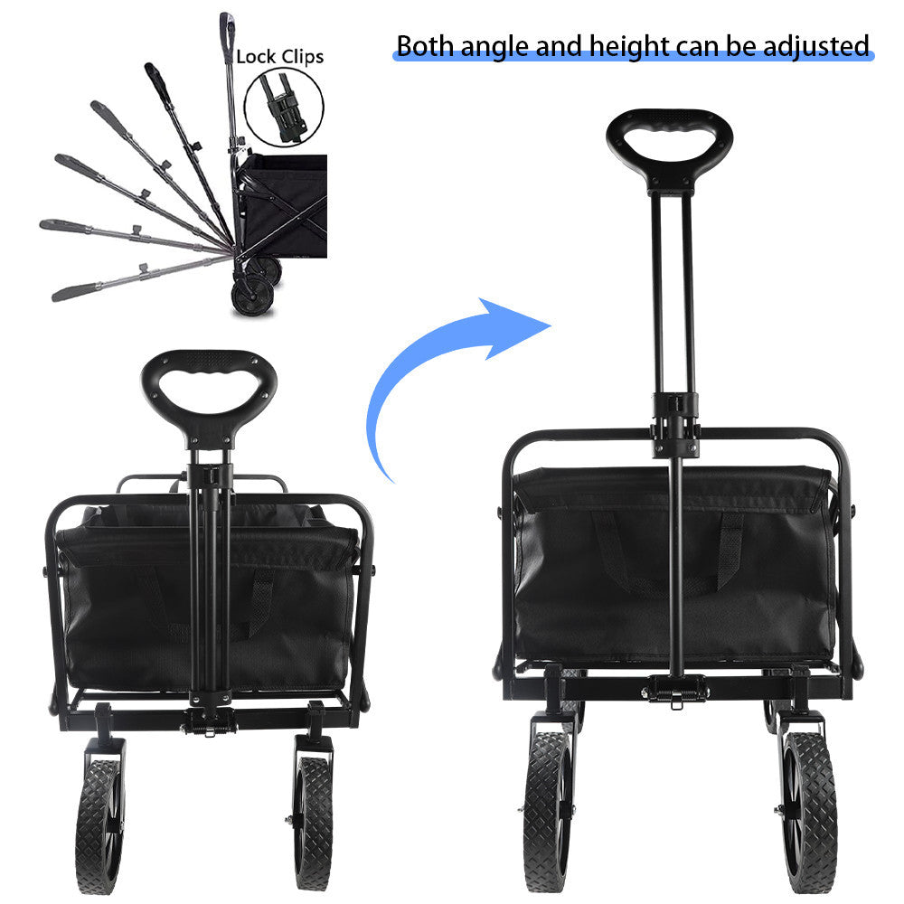 Heavy Duty Foldable Camping Outdoor Garden Trolley Cart Wagon Truck Wheelbarrow