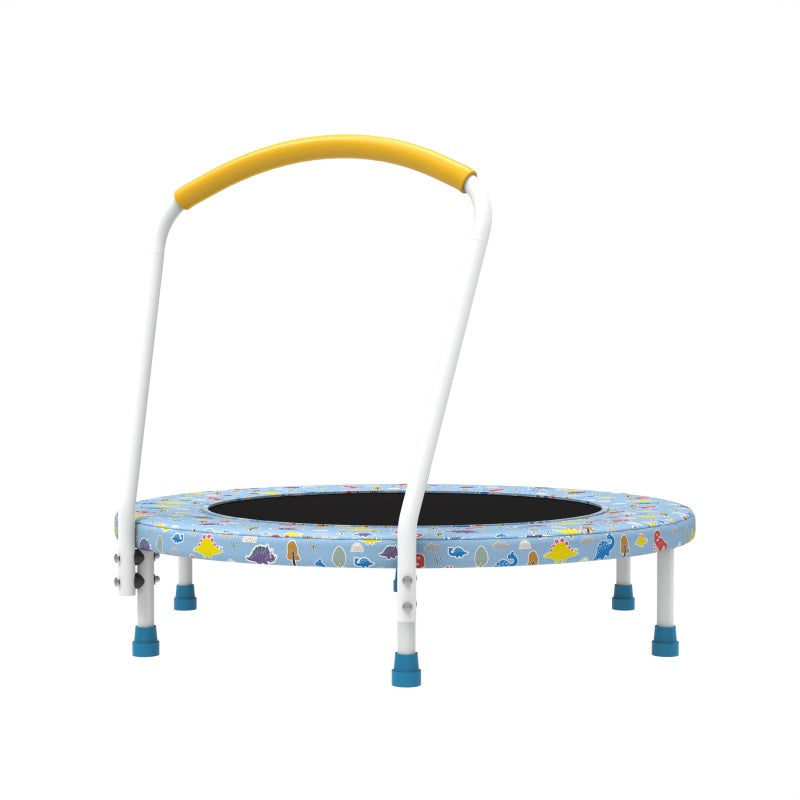 36 Inch Mini Trampoline, Suitable For Children Aged 1-6, With Indoor And Outdoor Handles For Children's Play