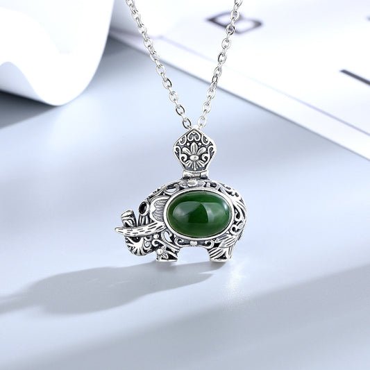 Retro Fashion And Personalized Elephant Pendant