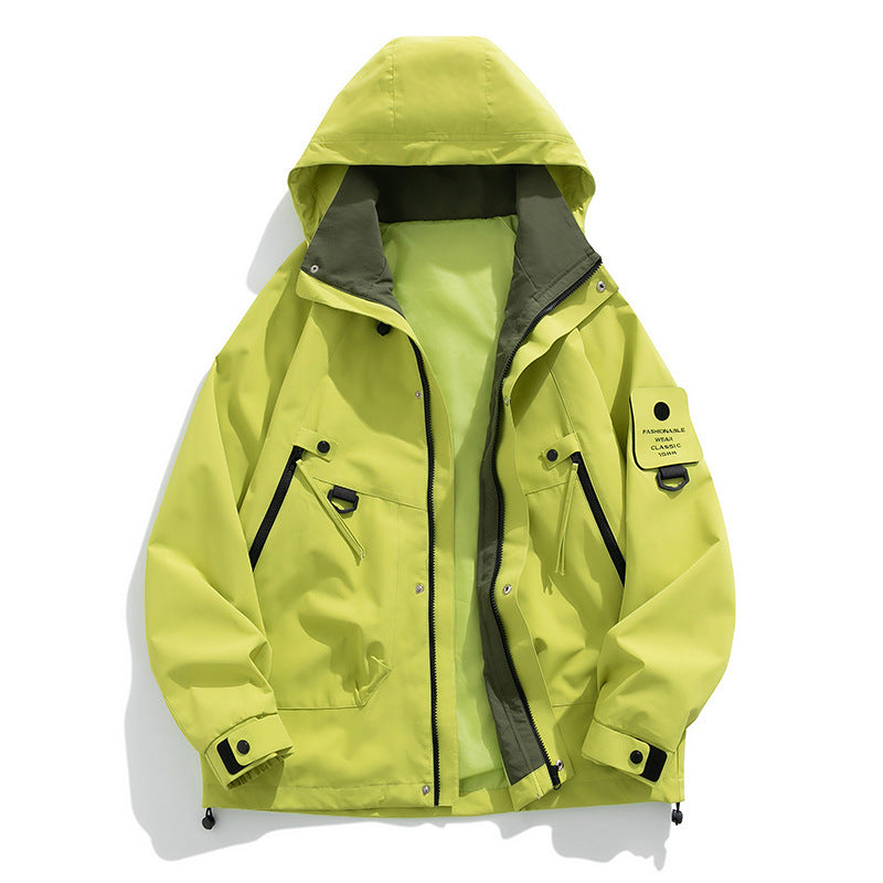 Hooded Work Clothes Men's Trendy Casual Handsome Outdoor Jacket