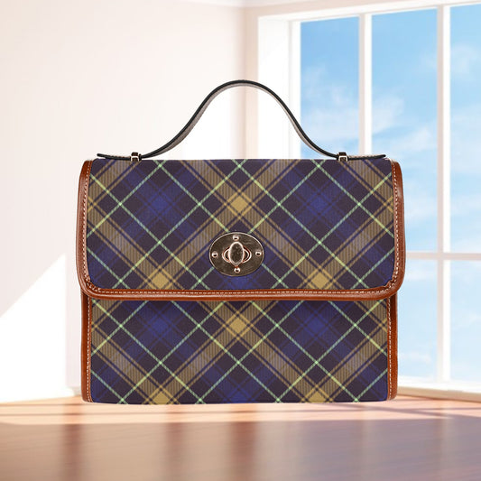 Waterproof Canvas Bag-Brown (All Over Print) (1641)