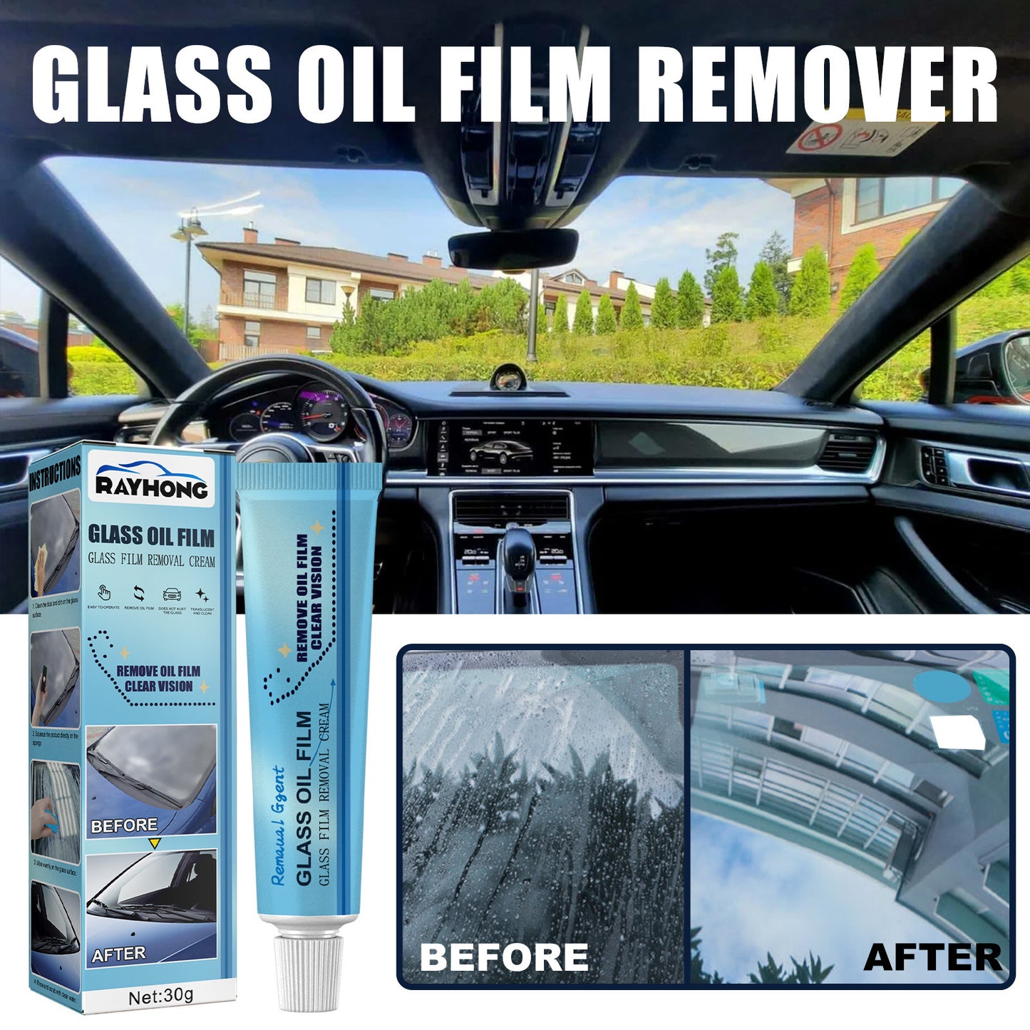 Glass Oil Film Remover