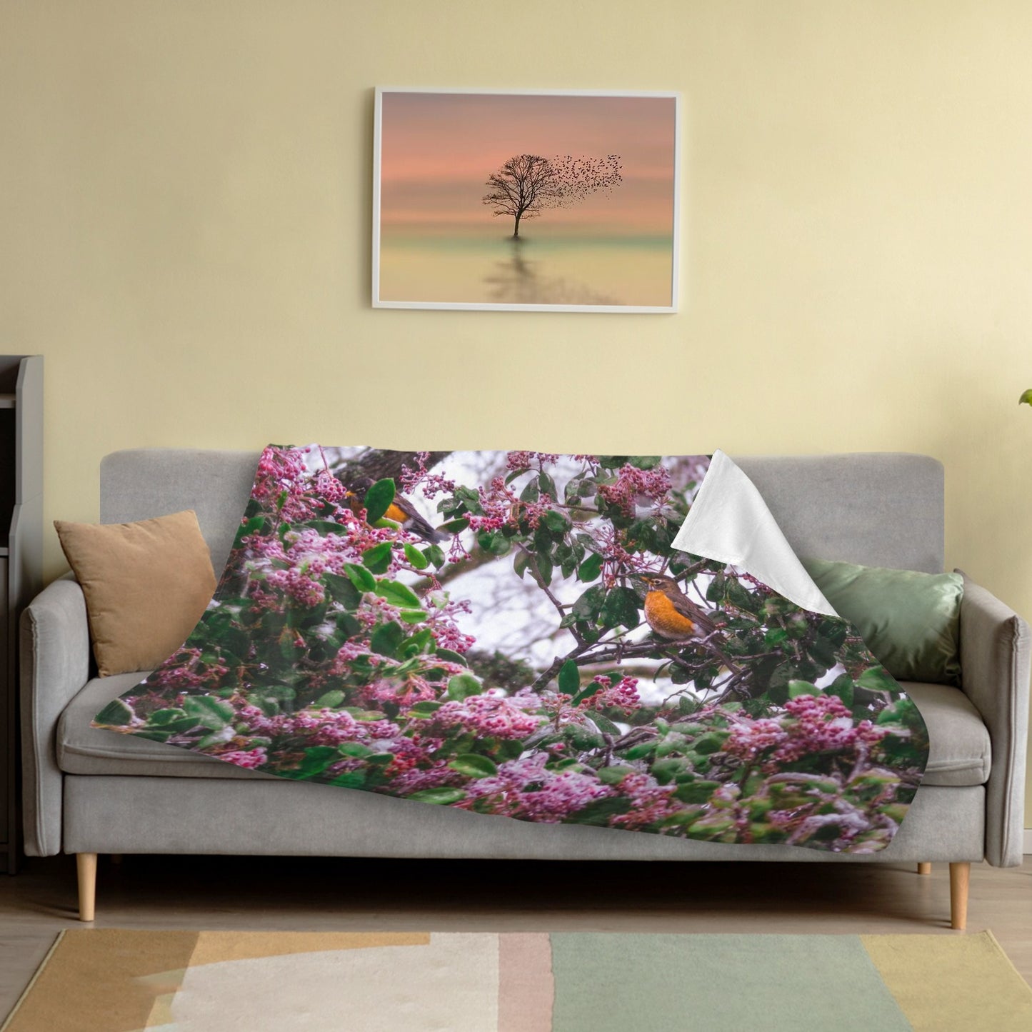 Ultra-Soft Micro Fleece Blanket 50*40(Made In Queens USA )