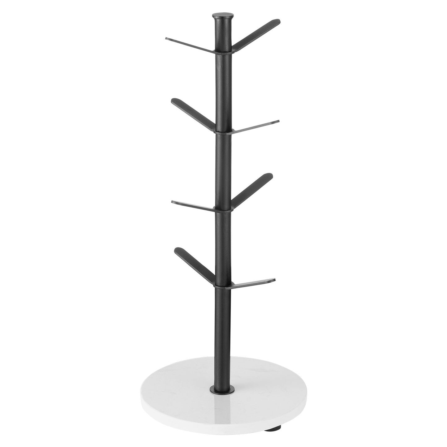 Mug Holder Tree With Marble Base 8 Hooks Cup Rack Stand For Counter Kitchen Home