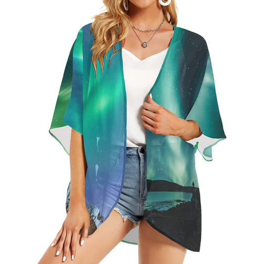 Women's Kimono Chiffon Cover Up (H51)
