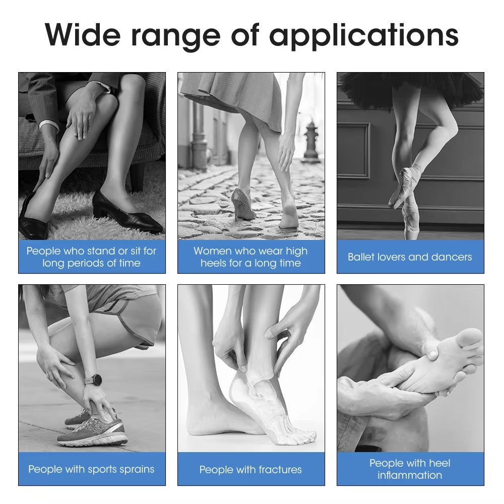 Adjustable Foot Drop Steel Plate Support, Ankle Anti-Sprain Fixed Brace, Correction Belt, Foot Drop Orthosis