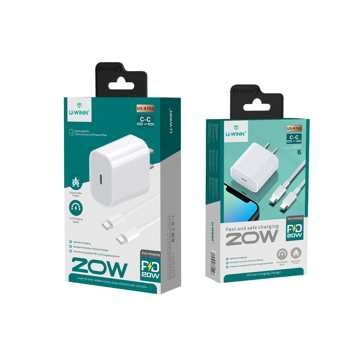 2pzs Cargador Tipo C A C 60w Cable Tipo C Para Xiaomi 1M
