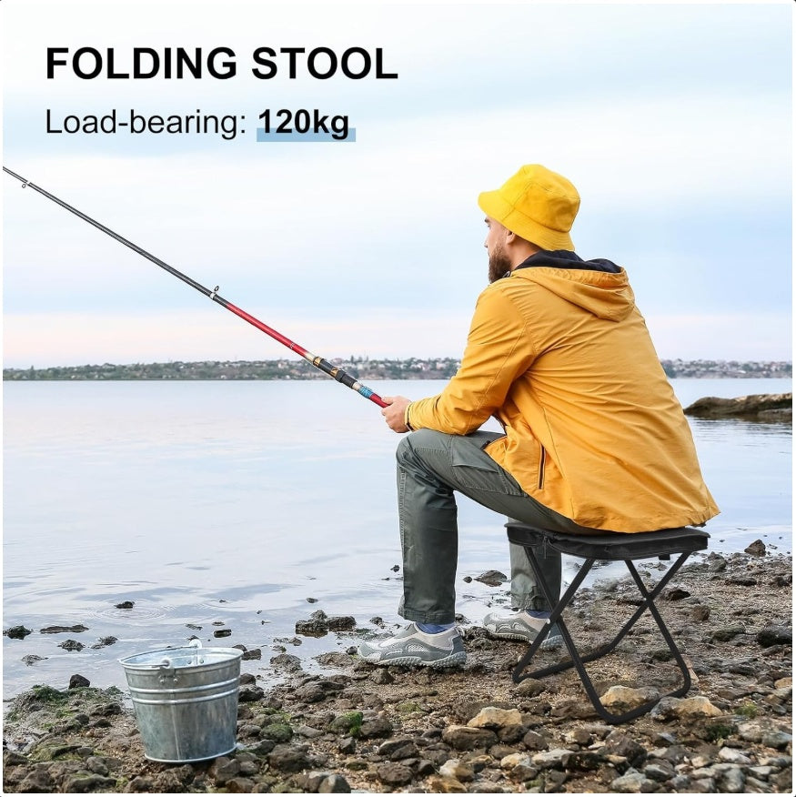 Folding Stool Camping Chair Seat Portable Mini Stool Outdoor Picnic Fishing BBQ