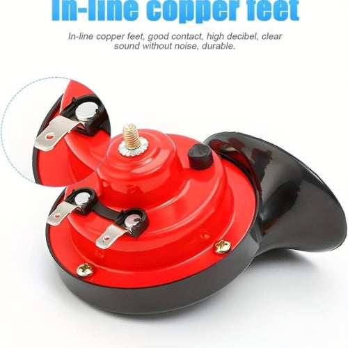 2PC 12V 300DB Super Loud Train Air Horn Waterproof Motorcycle Car Truck SUV Boat