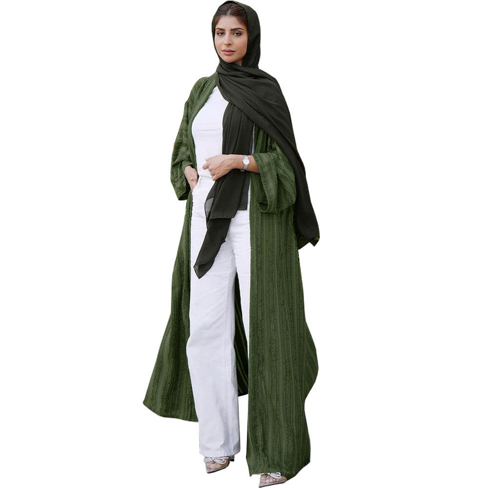 Ethnic Retro Cardigan Top Fashion Knitted Jacket Arabian Saudi Style