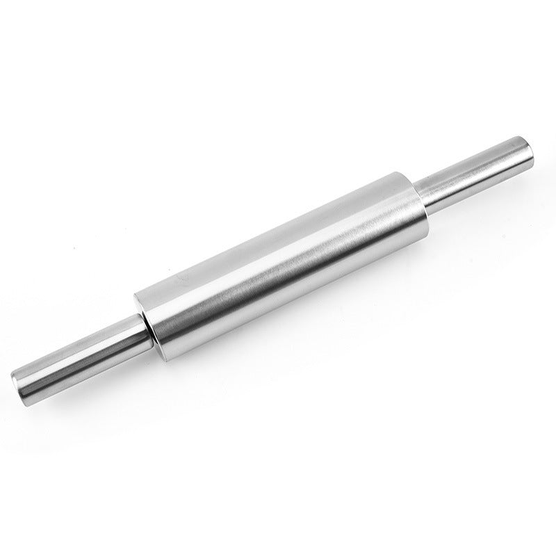 Household stainless steel flour stick rolling pin, Roller for Baking Pizza, Pies, Pastry and Cookies, Ergonomic Handles, Kitchen Essential