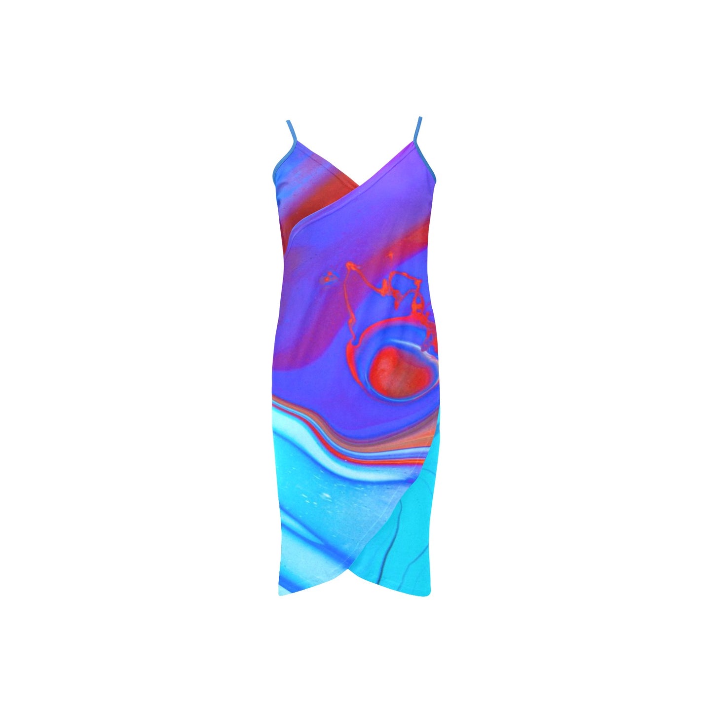 Spaghetti Strap Backless Beach Dress (D65)