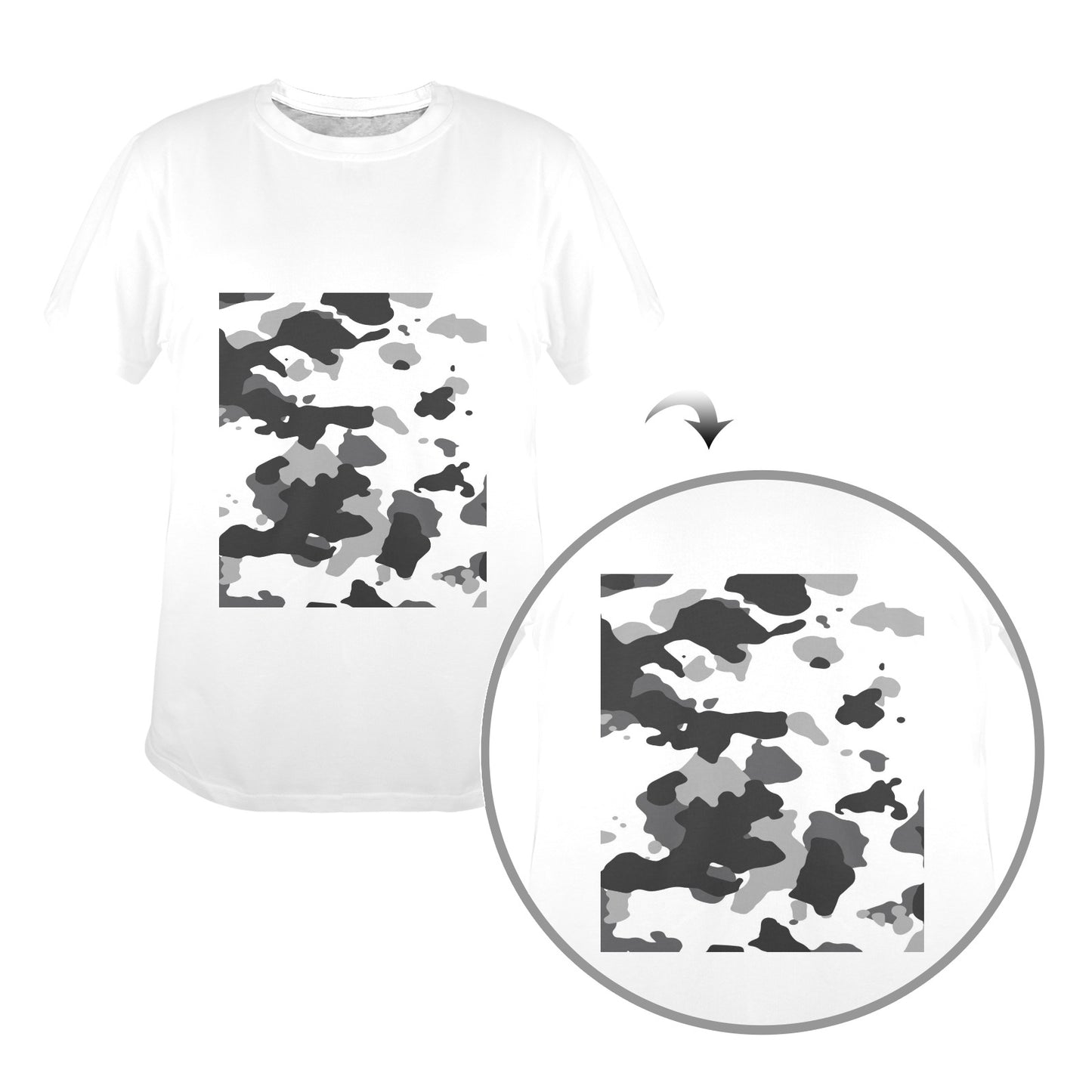 New Women's T-Shirt in USA Size Front Print （Made in USA，Ships to USA Only）