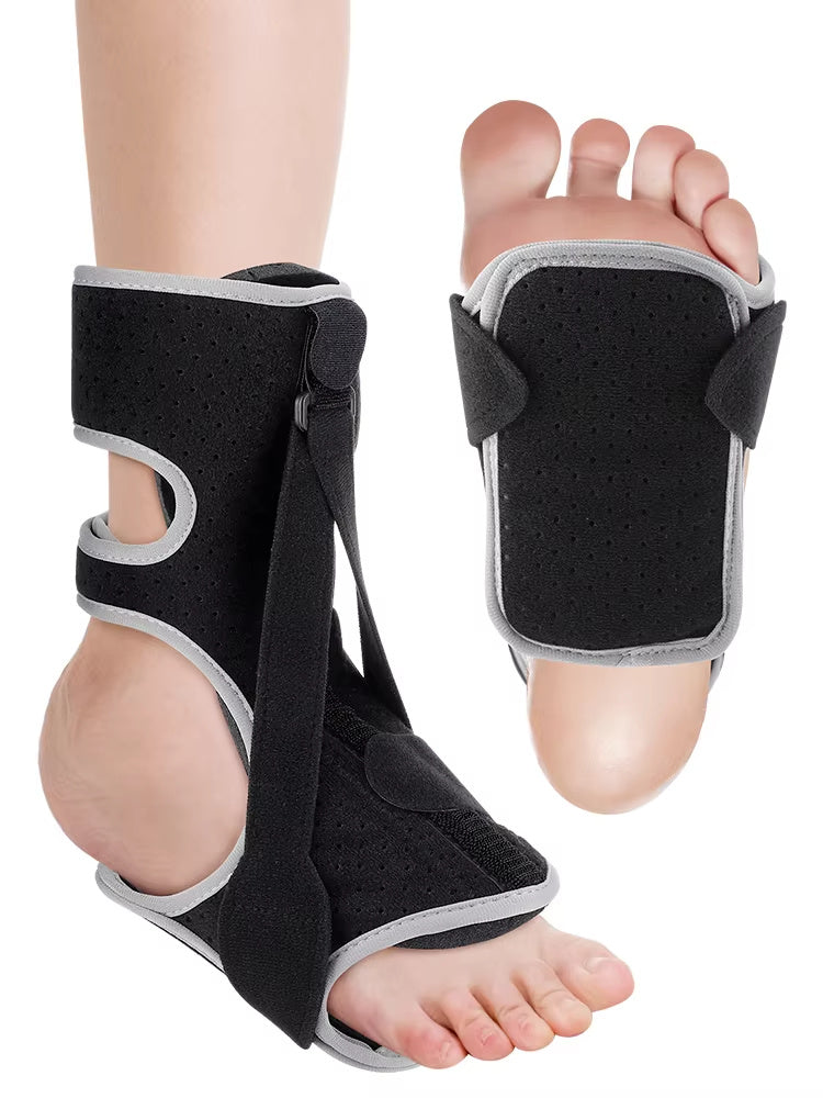 Adjustable Foot Drop Steel Plate Support, Ankle Anti-Sprain Fixed Brace, Correction Belt, Foot Drop Orthosis
