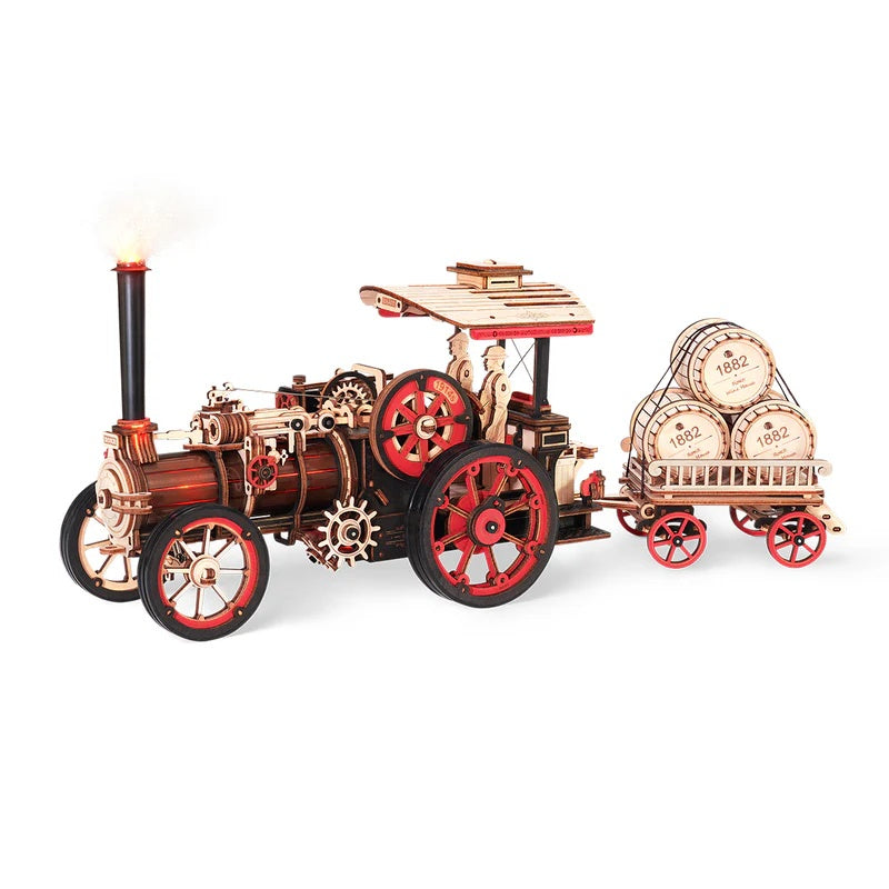 ROKR Steam Engine Mechanical 3D Wooden Puzzle, Only Supports TK And Independent Website Platforms