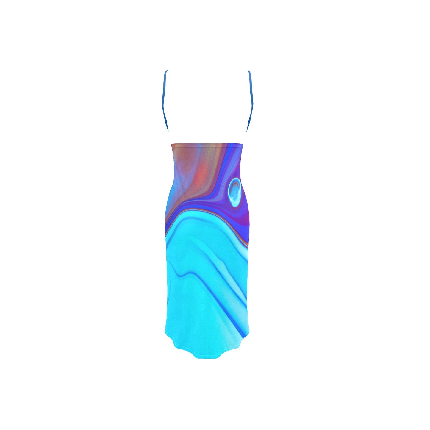 Spaghetti Strap Backless Beach Dress (D65)