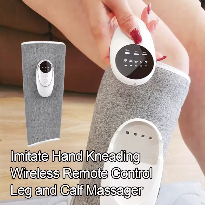 Leg Circulation Relaxation Massager Electric Leg Heat Vibration Calf Muscle Air Compression Leg Massage