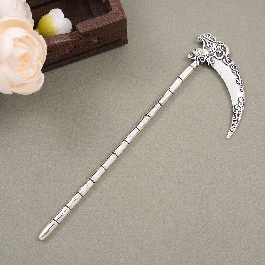 European And American Retro Sickle Omahawk-shaped Hairpin