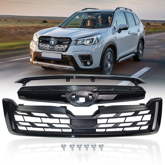 Front Grill For 2014-2018 Forester Gloss Balck