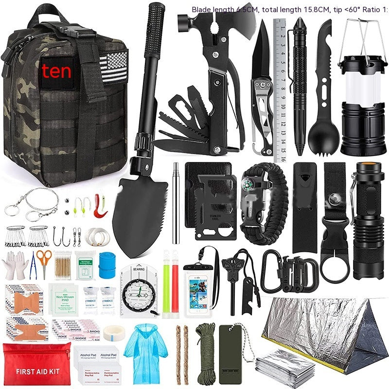 Survival Kit, 192 Pcs Survival Gear First Aid Kit, Outdoor Camping Supplies Equipment Multifunctional Outdoor Adventure, Hiking, Hunting, Gifts for Men Women