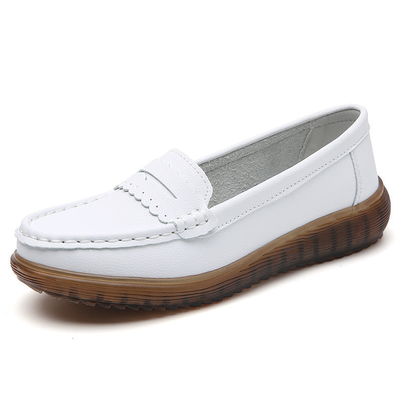 Tendon Bottom Soft Bottom Cutout Breathable Shoes Flat Hole Shoes