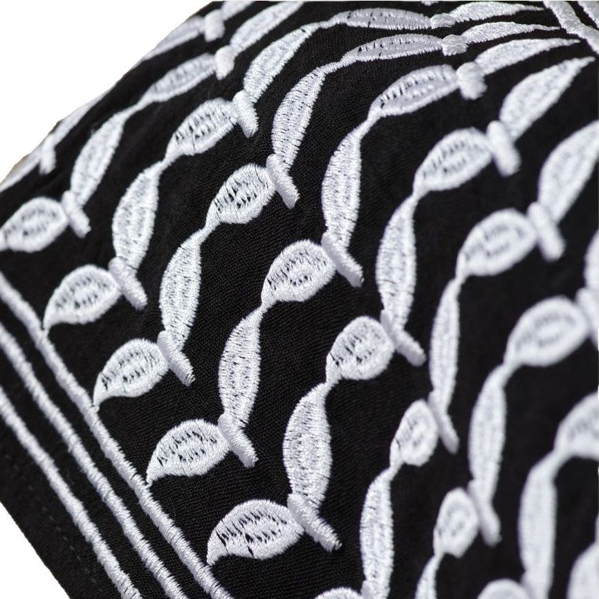 Keffiyeh Style Abaya With Crossbody Bag