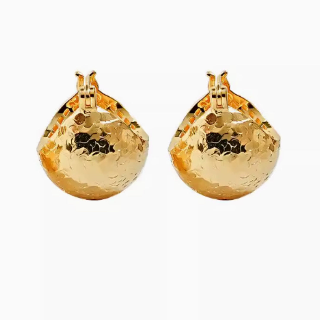 925 Sterling Silver Three-dimensional Women's Earrings With Buckle And Fabric Style