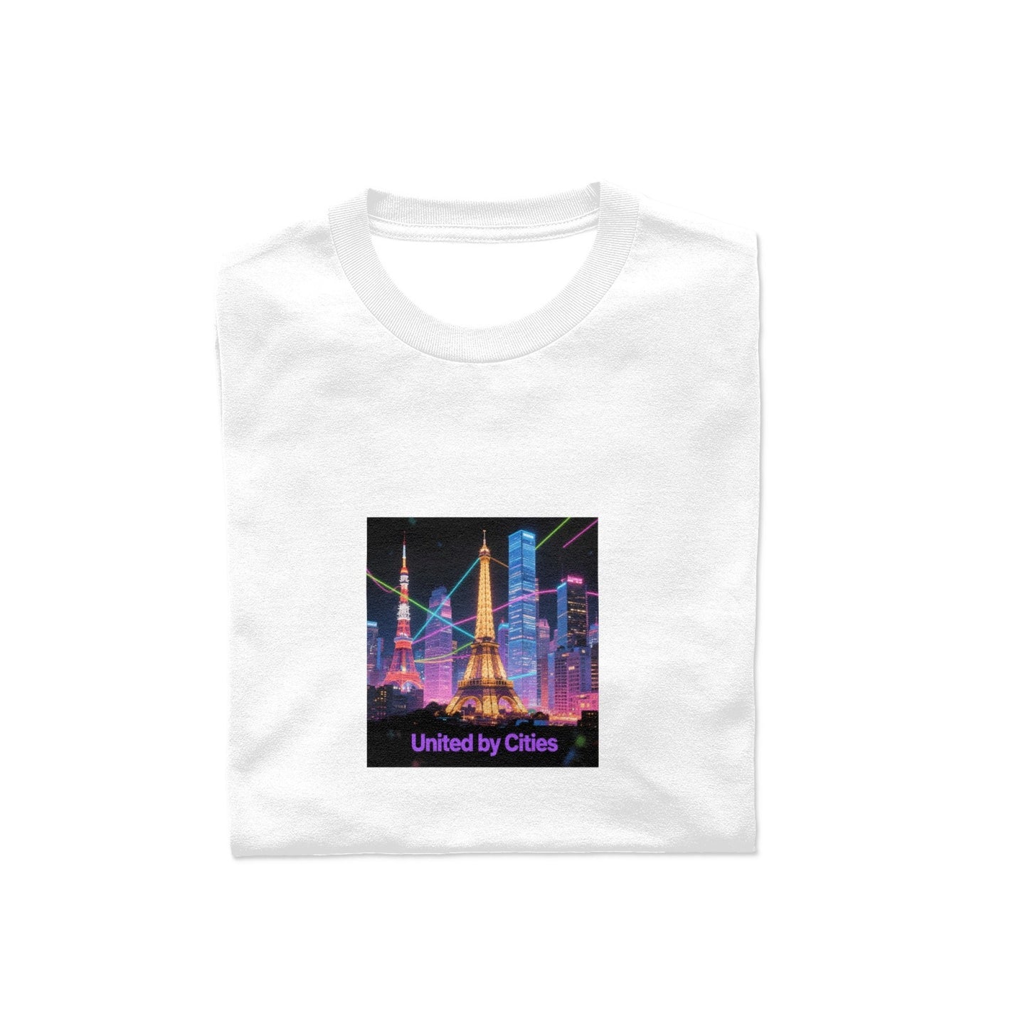 City Printed Men's Pure Cotton T-shirt - Casual Round Neck, Slightly Elastic, Suitable For Summer Knitted Fabric, Classic Fit Adult Shirt, Couple Shirt