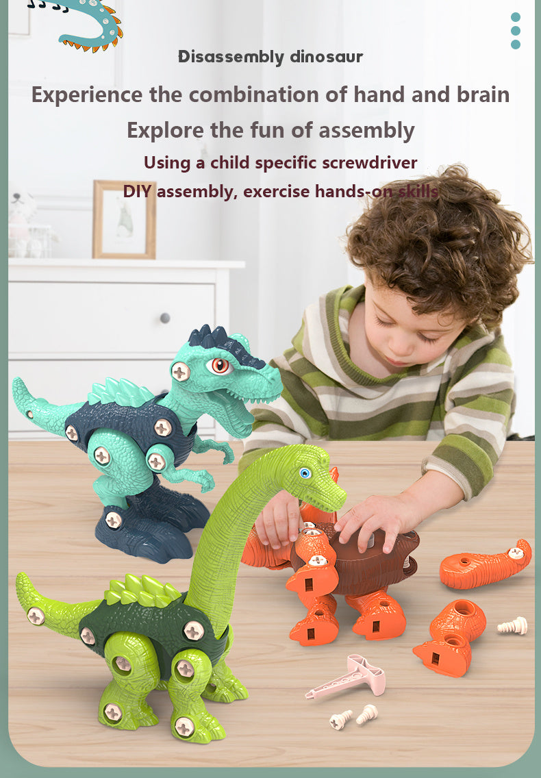 Disassemble And Assemble Dinosaurs, Boys Benefit From Intelligence, Assemble Screws, Children's Toys