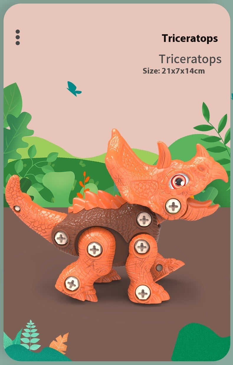 Disassemble And Assemble Dinosaurs, Boys Benefit From Intelligence, Assemble Screws, Children's Toys