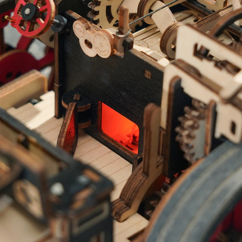 ROKR Steam Engine Mechanical 3D Wooden Puzzle, Only Supports TK And Independent Website Platforms