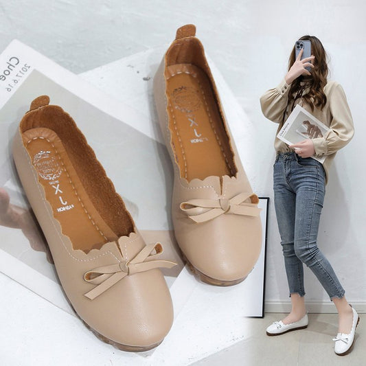 Korean Style Shallow Mouth Pumps Slip-on
