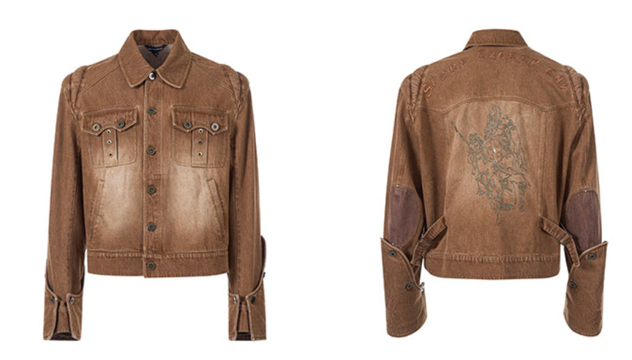 Vintage Denim Men's Spring Short Jacket