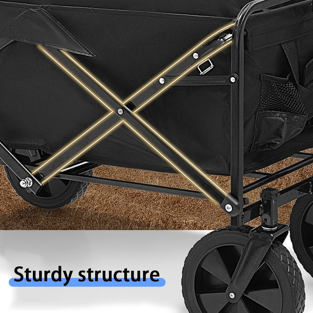 Heavy Duty Foldable Camping Outdoor Garden Trolley Cart Wagon Truck Wheelbarrow