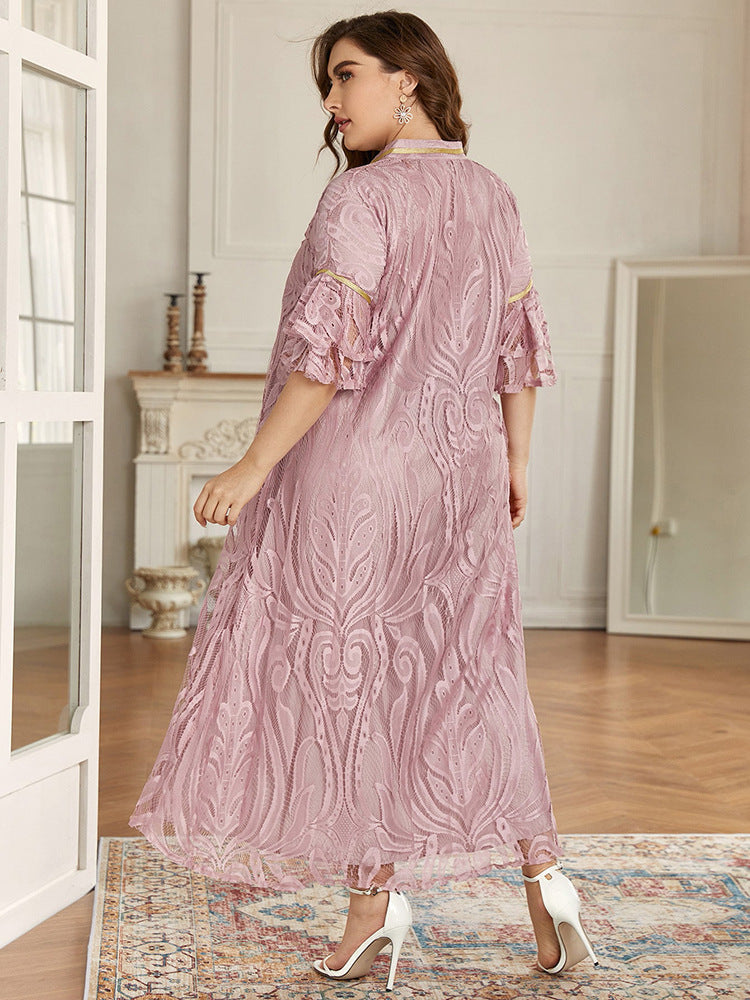 European And American Women's Arabian Large Size Dress
