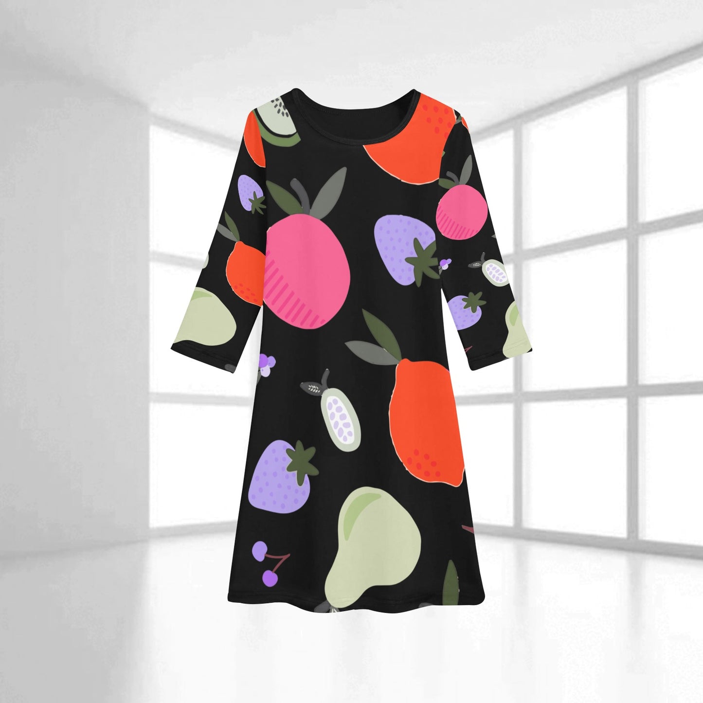 Girls' Long Sleeve Dress (D59)