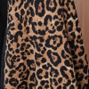 Womens Leopard Print Maxi Dresses Color Block Long Sleeve Dress Casual Summer Dresses