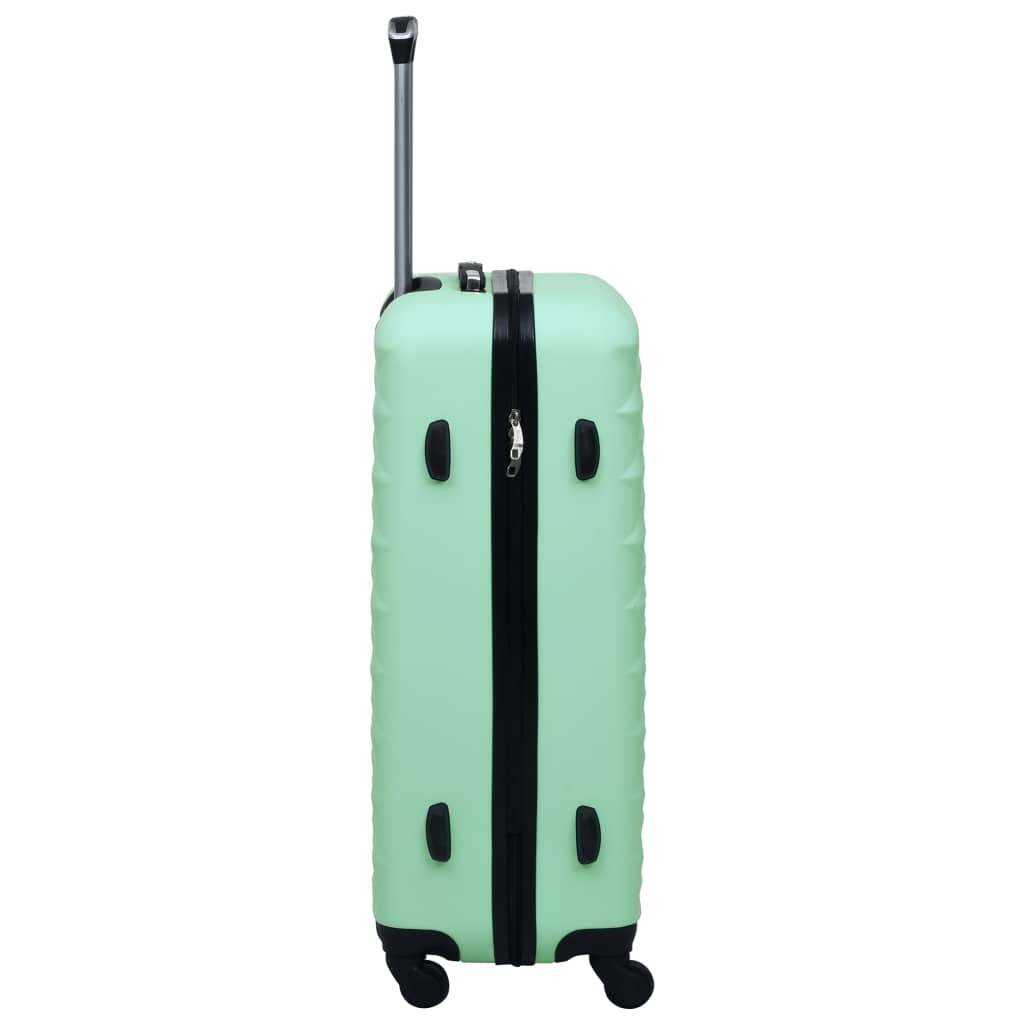 hard shell trolley, mint green ABS;   hard shell trolley, golden ABS