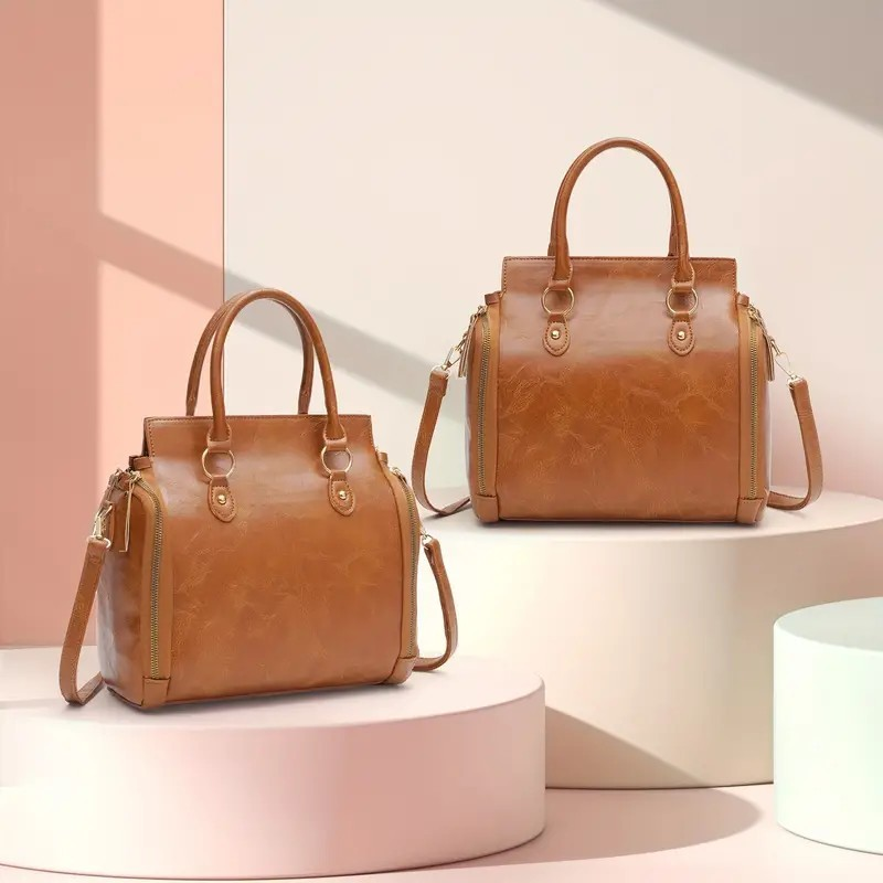 Women's Multifunctional Leather Shoulder Bag Handbag